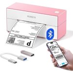 Imprimante tiquettes thermiques - munbyn - 129 - bluetooth - 72 tiquettes / minute - compatible ios ...