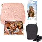 Imprimante photo instantan�e - hp - sprocket - rose - 2x3 pouces - papier zink inclus