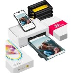 Imprimante photo - liene - 10x15cm - sublimation thermique - wi - fi / usb - 100 feuilles incluses