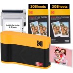 Imprimante photo portable - kodak - mini 2 era 4pass - 53x86cm - noir - 68 feuilles incluses