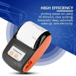 Imprimante de reus portable sans fil qiilu - bluetooth 58 mm - papier thermique