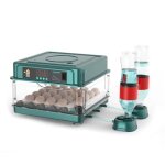 Incubateur couveuse oeuf automatique 24 ?ufs & temp�rature norm� avec hydratation de lit deau � ion deau ...