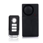 Inf alarme de vibration sans fil avec t�l�commande 110 db le noir