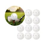 Inf balles de golf dentra�nement avec trous pack de 10 blanc