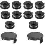 Inf bobine de fil de rechange et ensemble de couvercle pour coupe - bordures bosch 10 bobines