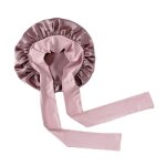 Bonnet de nuit - inf - 100% soie de m�rier - couleur rose - pour femmes - confort optimal