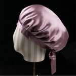 Bonnet de nuit - inf - soie de m�rier - rose - a�r� - pr�serve lhumidit�