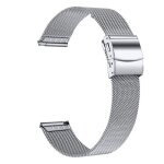 Inf bracelet en acier inoxydable pour garmin venu 3s / forerunner 265s 18 mm argent