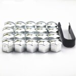 Inf cache - �crou de roue / cache - boulon de roue paquet de 20 avec outil dinstallation 19 mm