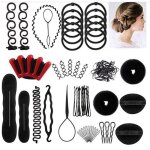 Ensemble daccessoires pour cheveux - inf - 25 paquets - �pingles � cheveux - �lastiques - outils de tressage ...