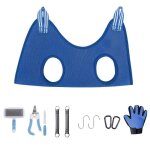 Inf hamac de toilettage pour animaux de compagnie 11 pi�ces bleu s