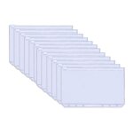 Inf pochettes transparentes pour classeur au format a6 paquet de 12 transparent