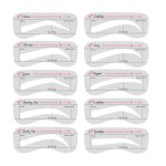 Pochoir � sourcils - inf - blanc - sadapte � tous les visages - id�al comme cadeau - facile � utiliser ...