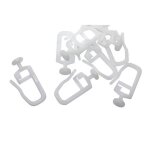 Inf poulies de rail de glissi�re de rail de rideau 50 pcs blanc