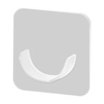 Support de tringle � rideau de douche - inf - transparent - adh�sif - facile � installer - salle de bain ...