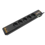Infosec - s5 usb neo - parasurtenseur 5 prises fr + 2 ports usb - garantie 2 ans