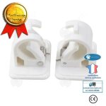 Inn� 2 pcs support de fixation pour tringle � rideaux crochets muraux auto - adh�sifs draperie mural ...