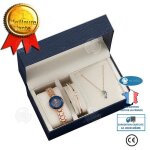 Inn� coffret cadeau montre femme - collier + bracelet + montre � quartz coffret cadeau exquis montre ...