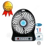 Ventilateur usb portable - innovtec - f95b - silencieux - 3 vitesses - led int�gr�e