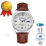 Inn� montre - bracelet en acier �tanche � double calendrier ultra - mince pour hommes montre � bracelet ...