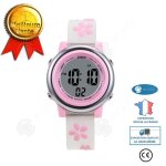 Montre pour fille - zeiger - sakur - led - r�sine - digital - blanc
