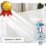 Inn� nappe transparente �paisse rectangulaire de protection anti t�che 140cm carr�e int�rieur ext�rieur ...