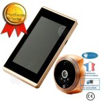 Sonnette vid�o sans fil - inn� - intelligent - miroir de porte - surveillance photo et vid�o - antivol ...