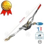 Treuil manuel - passionova - td� tirefort - 4 tonnes - c�ble acier - double crochet