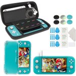 Accessoires nintendo switch lite - innoaura - pack housse - transparent - 8 cartouches - 2 protecteurs ...