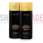 Lissage br�silien - inoar - marroquino - 2 x 1 l - soin et brillance - r�sultat professionnel