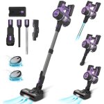 Inse aspirateur balai sans fil 30kpa aspirateur sans fil puissant batterie amovible pour poils danimaux ...