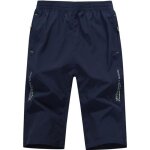 Insfity pantacourt homme sport taille Élastique pantalon 3 - 4 séchage rapide respirant - bleu Insfity pantacourt homme sport taille Élastique pantalon 3 - 4 séchage rapide respirant - bleu