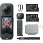 Insta360 x5 bundle edition - cam�ra de sport 360� - 8k - wifi et bluetooth - flowstate - etanche - 185mn ...