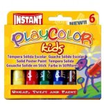 Gouache solide en stick - instant - playcolor - 6 couleurs - 10g