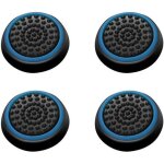 Insten� 4 bouchons capuchons grip noir / bleu pour bouton joystick stick analogique manette pad playstation ...