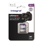 Integral memory premium high speed sdhc / xc v30 uhs - i u3 carte sdhc 32gb