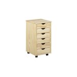 Inter link caisson  roulettes nils nature bois massif