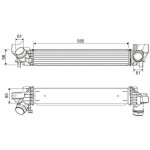 Intercooler �changeur mini cooper clubman bmw x1 - valeo - 818318