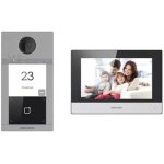 Interphone vid�o ip - hikvision - ds - kis604 - s - 7 pouces - alimentation filaire - m�morisation des ...