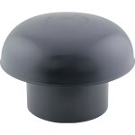 Interplast chapeau de ventilation pvc diam. 100 ardoise