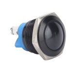 Interrupteur � bouton - poussoir en m�tal - omabeta - noir - �tanche - robuste - 2 ans de garantie