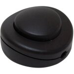 Interrupteur carr  pied - 2 a - noir