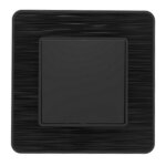 Interrupteur complet va et vient simple 10a - m�tal noir bross� - kouro - zenitech