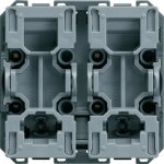 Interrupteur - hager - wxf300 - 2 modules - anthracite - design moderne