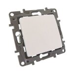 Interrupteur - legrand - niloe croix - 10 a - va et vient - blanc