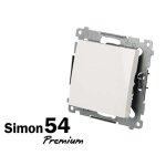 Interrupteur permutateur de va - et - vient - simon - 54 premium - 2 boutons - finition mat - filaire ...