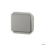 Interrupteur - plexo - 10ax - 250v - gris - Étanche - extérieur Interrupteur - plexo - 10ax - 250v - gris - Étanche - extérieur