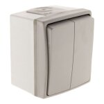 Double interrupteur va et vient ip55 - orok - zenitech
