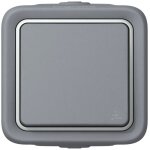Interrupteur ou va - et - vient tanche plexo complet ip55 saillie gris simple - legrand - 069711