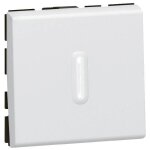 Interrupteur va et vient led 2 modules mosaic - legrand - blanc - 10a -  encastrer